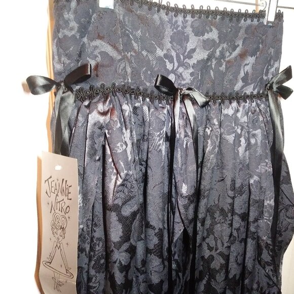 Vintage Jeannie Nitro With Tag Brocade Skirt, Pointy Witchy Goth Vampire Small - Picture 12 of 16